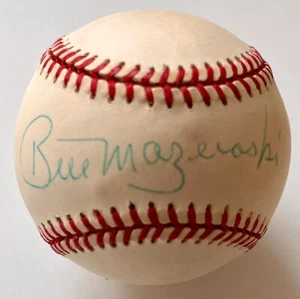 Bill Mazeroski signed Rawlings National League baseball (Coleman)-JSA letter - Picture 1 of 3