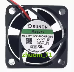 1PC SUNON 4CM MF40201VX-1000U-G99 12V 1.06W cooling fan - Picture 1 of 5