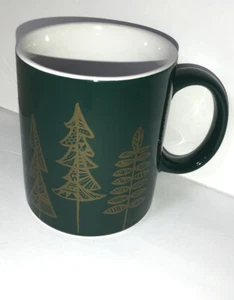 2015 Starbucks Green & Gold Christmas Tree 12 oz Kaffeebecher Top Zustand - Bild 1 von 10