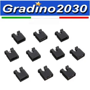 20 Pezzi - Connettore pin Jumper blocchi di 2.54 mm per 3 1/2 Hard Disk Drive CD - Foto 1 di 1