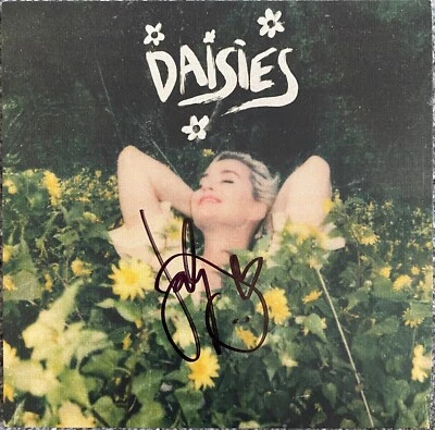 KATY PERRY HAND SIGNED DAISIES 7” VINYL (7" SINGLE) MUSIC AUTOGRAPH