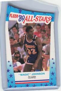 1989 Fleer #5 Magic Johnson Stickers Near mint or better