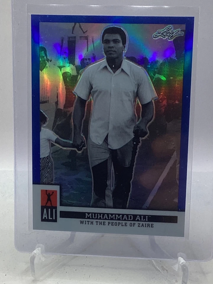 2016 Leaf Muhammad Ali Immortal Collection Metal Blue /50 Muhammad Ali #7 - Image 1 of 2