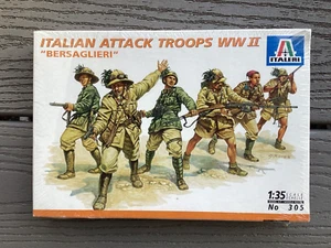 ITALERI 1/35 WW 2 ITALIAN ATTACK TROOPS INFANTRY 6 SOLDIERS MODEL KIT # 305 F/S - Picture 1 of 13
