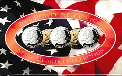 2005 Denver Mint Edition State Quarter Collection Mint Sets - Image 1 of 2