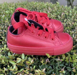 Converse Chuck Taylor All Star Toddler Size 5 Rare Metallic Red 753109C - Picture 1 of 6