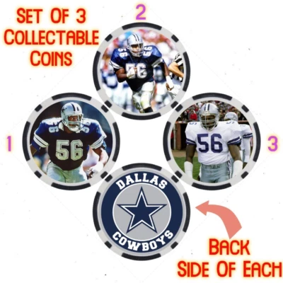 EUGENE LOCKHART - LEGENDARY COWBOYS FOOTBALL PLAYER - COLLECTABLE COIN SET - Image 1 of 2