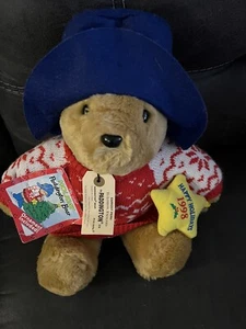 Original Holiday Paddington Bear 14” With Tags 1998/Sears/by Kids Gifts w/o Box - Picture 1 of 5