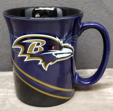 Baltimore Ravens Coffee Mug  Team Color Logo - 14 fl oz Purple Cover