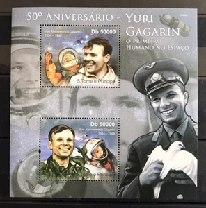 Yuri Gagarin / Soviet Space on stamps Sao Tome - Timbres - MNH** F100 - Picture 1 of 1