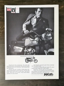 Vintage 1966 Ducati Motorcycle Full Page Original Ad A2 - Picture 1 of 1