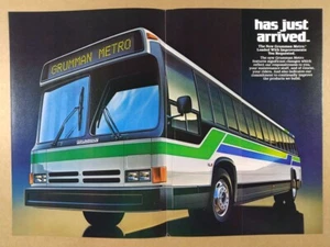 Autobús Grumman Metro Transit 1982 anuncio impreso vintage - Imagen 1 de 3