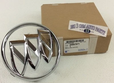 别克富豪前格栅镀铬三盾刺绣全新原始设备制造商 20997971 — 第 1/2 张图片