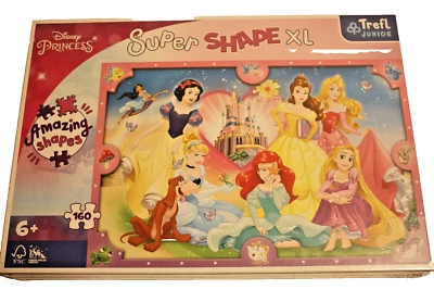 Puzzle 160 Teile Disney Princess Super Shape XL60 x 40  NEU/OVP - Bild 1 von 3