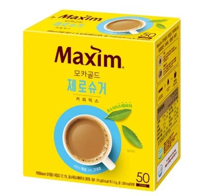 Mezcla de café Maxim Mocha Gold Zero Sugar 11,5 g x 50 barras (café instantáneo coreano) Foto 1 de 4