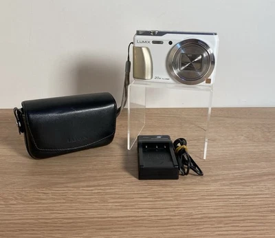 Panasonic Lumix DMC-TZ55 16MP Digital Camera 20x Optical Zoom White - Tested - Image 1 of 4