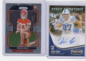 Noah Gray 2021 PANINI THREADS "ROOKIE SIGNATURES & Prizm RC - Picture 1 of 2