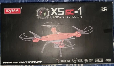 Syma X5SC-1 Upgraded Black WiFi Transmission Drone Quadcopter - Image 1 of 4