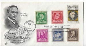 ArtCraft # 1405 Edgar Lee Masters, 6-stamp combo - Picture 1 of 1