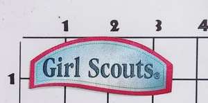 Girl Scouts Patch Girl Scouts America Woven Vintage Sew On - Picture 1 of 1