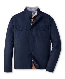 Peter Millar Norfolk Full Zip Jacket Wind Water Resistant Navy XL;NWT - Picture 1 of 20