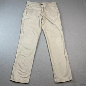 Sonoma Flexwear pantaloni kaki da uomo taglia 30 x 30 taglio dritto chino casual kaki - Foto 1 di 13