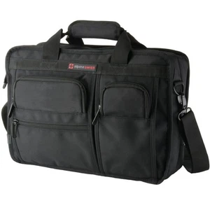 Alpine Swiss Conrad Messenger Bag 15.6 Inch Laptop Briefcase with Tablet Sleeve - Picture 1 of 10