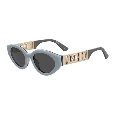 Moschino MOS160/S 0MVU IR Azure/Gold/Grey 51-20-145 Sunglasses New Authentic - Image 1 of 2