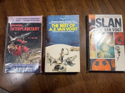 3 VINTAGE PB by A.E. Van Vogt- VG Condition with Vintage Cover Art - Image 1 of 4