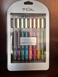 TUL Gelstifte 0,8 mm verschiedene Schaftfarben sortiert tiefe Metallic-Tinten 8er Pack NEU - Bild 1 von 6