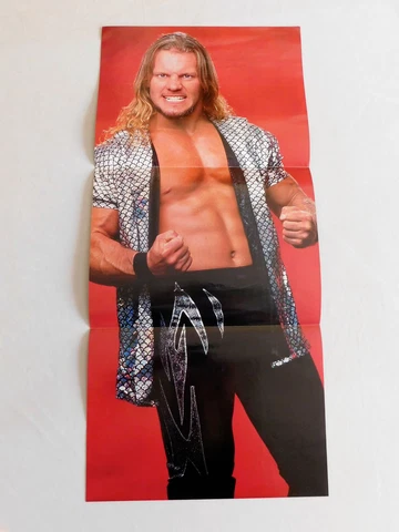 CHRIS JERICHO Poster 11 x 24 Wrestling Wrestler Y2J DOUBLE SIDED 2 Sides wwe wwf Cover