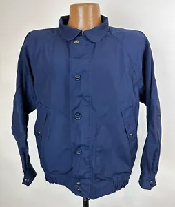 Chaqueta Gullivers Vintage Años 80 Hombres Pequeña Azul Marino Dos Vías Cremallera Botones Hipster Retro - Imagen 1 de 13