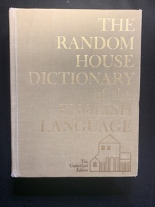 Random House Unabridged Dictionary In Antiquarian Collectible Books For Sale Ebay