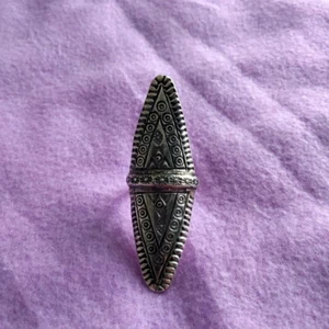 FINE SILVER RINGS 925 STERLING FFONIWCH fáinne ADJUSTABLE SIZE LONG TRIBAL R7723 - Picture 1 of 5