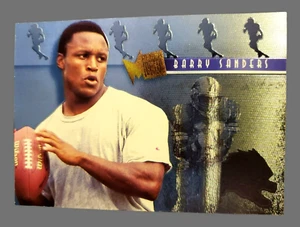 1995 Fleer BARRY SANDERS Platinum Portraits NFL Football Card #8/12 LTD ED HOF - Picture 1 of 8