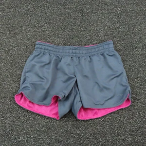 Champion Shorts Girls Medium Gray & Pink Breathable Running Workout Youth - Picture 1 of 6