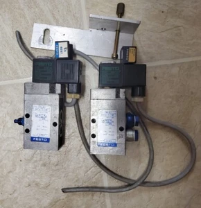 2x FESTO 9982 SOLENOID VALVE MFH-5-1/8 1.8-8 BAR 26.1-116 PSI MSFG-24 4692 Mflz - Picture 1 of 7