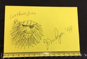 Original drawing by John Ryan of Pugwash's nemesis Cut Throat Jake SIGNED - Imagen 1 de 1