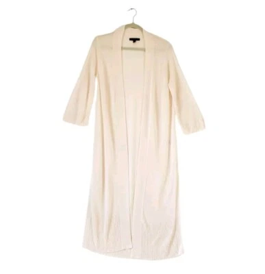 Suéter abierto tejido marfil largo Banana Republic envolvente talla pequeña mujer usado Foto 1 de 4