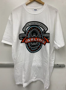 MLB ROPA MARLINS SERIE MUNDIAL CAMPEONES ANIVERSARIO XL CAMISETA BLANCA (NM) - Imagen 1 de 6