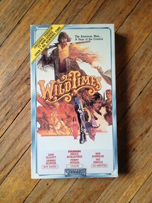 WILD TIMES VHS Sam Elliott Dennis Hopper Complete Mini-Series Western Hugh Cardi - Image 1 of 2
