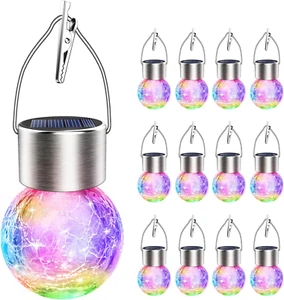 Solar Lights Outdoor Waterproof Decorations: Balls Light Hanging for Garden D... - Picture 1 of 1
