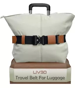 LIV3D Travel Belt for Luggage - Adjustable and Trendy -Luggage Strap for Bag #M2 - Picture 1 of 6