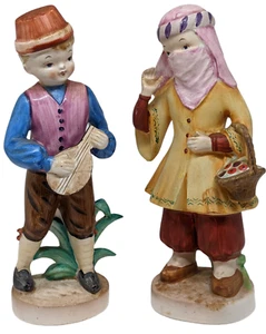 Türkisches Mädchen und Türkischer Junge Keramik Figuren - Bild 1 von 9