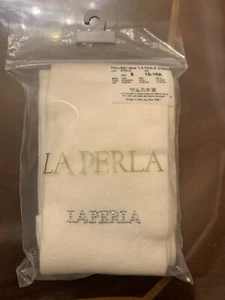 La Perla White Tights For Girl With Strass - Picture 1 of 1