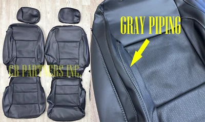 OEM FORD F150 FRONT LEATHER SEAT UPHOLSTERY GRAY PIPE  2021 2022 2023 2024 2025 - Image 1 of 4