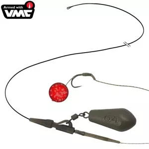 LEAD CLIP DISTANCE Karpfen Fertigmontage VMC Carp Hook Life-ORANGE Ready to Fish - Bild 1 von 11