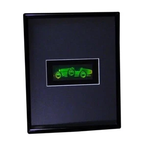 3D Bugatti Coche 2 Canales Holograma Imagen ENMARCADA, Película Tipo Fotopolímero - Imagen 1 de 7