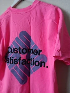 Vintage 80s/90s Sun Microsystems Tech T-Shirt Neon Pink Hanes Tee USA Size XL - Picture 1 of 4
