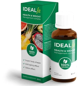 IDEALFIT 100% Natürliche Tropfen zum Abnehmen | L-Carnitin | Goji Beeren. - Bild 1 von 2